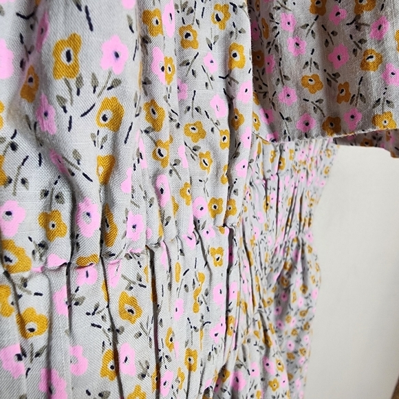 J. Crew floral mini dress.  Puff skirt. Elastic waist. Pockets.  Women's size XS - Picture 11 of 16